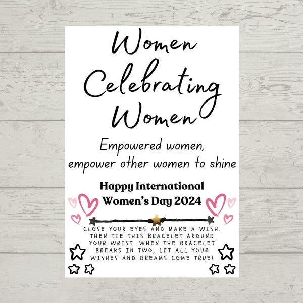 Women Celebrating Women Gift, Party Favor, Gift, Friend, Just Because, Friendship, International Women's Day Gift