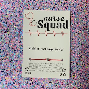 Nurse SQUAD Stethoscope Wish Bracelet, Nurse Appreciation, Nurse Appreciation Gift, Nurses Week, Gift For Nurse