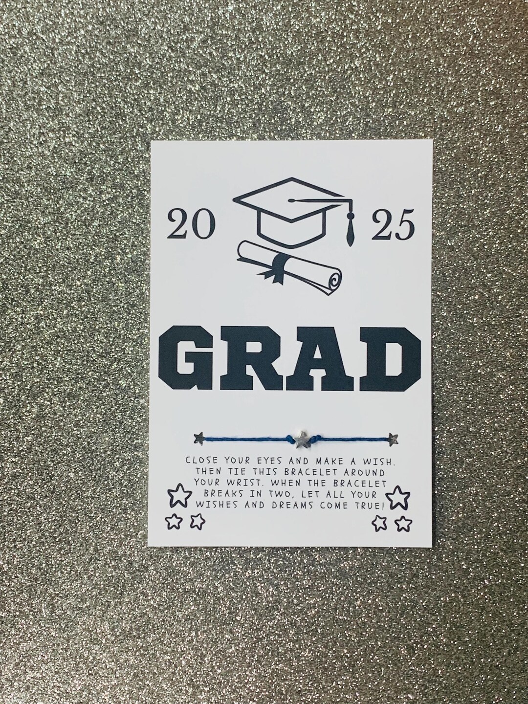 2025 GRAD Wish Bracelet | Graduate Wish Gift | Graduation Card ...
