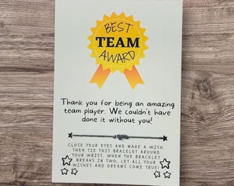 Best Team Award, Sports Team Gift, Team Card, Team Award, Team Gifts, Best Team Ever Gift, Team Appreciation, Employee Appreciation Gifts