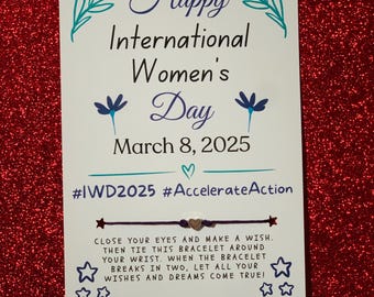 International Women's Day Gift, International Women's Day Card