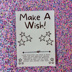 Make a Wish Bracelet Wish Bracelet Party Favor Wish Bracelet Birthday Wish Bracelet Graduation