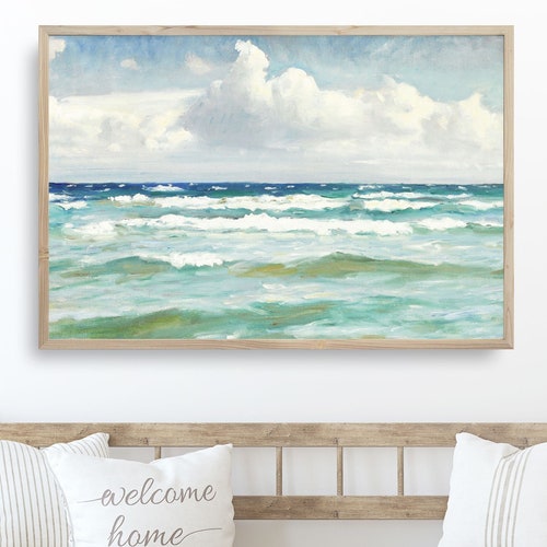 Printable Coastal Painting Wall Art Coastal Wall Decor - Etsy