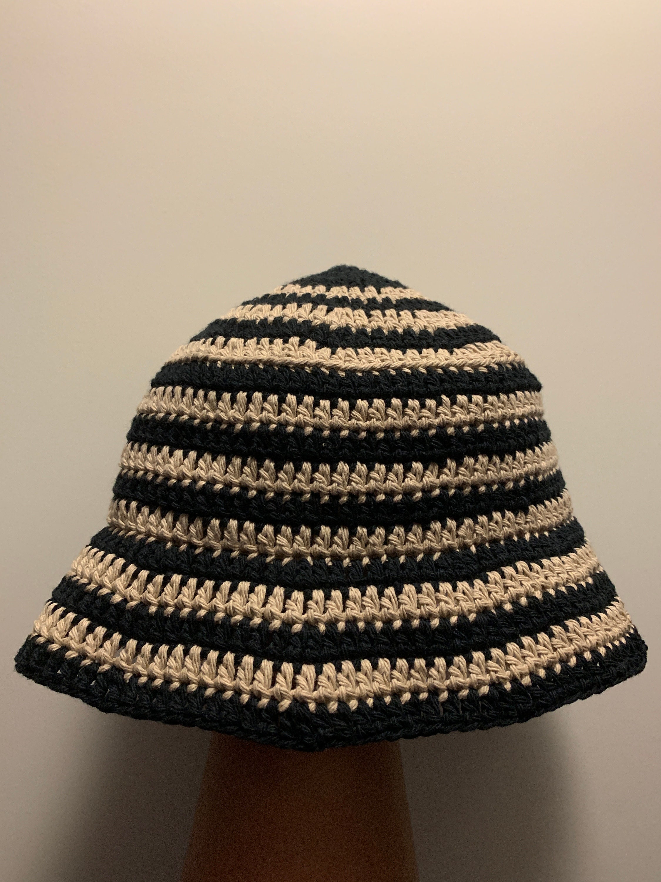 Custom Crochet Striped Bucket Hat - Etsy