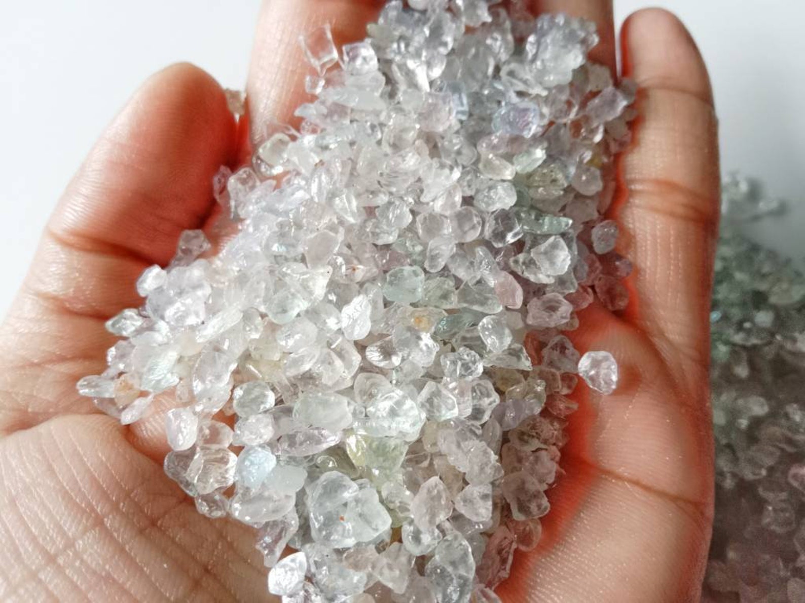raw white sapphire