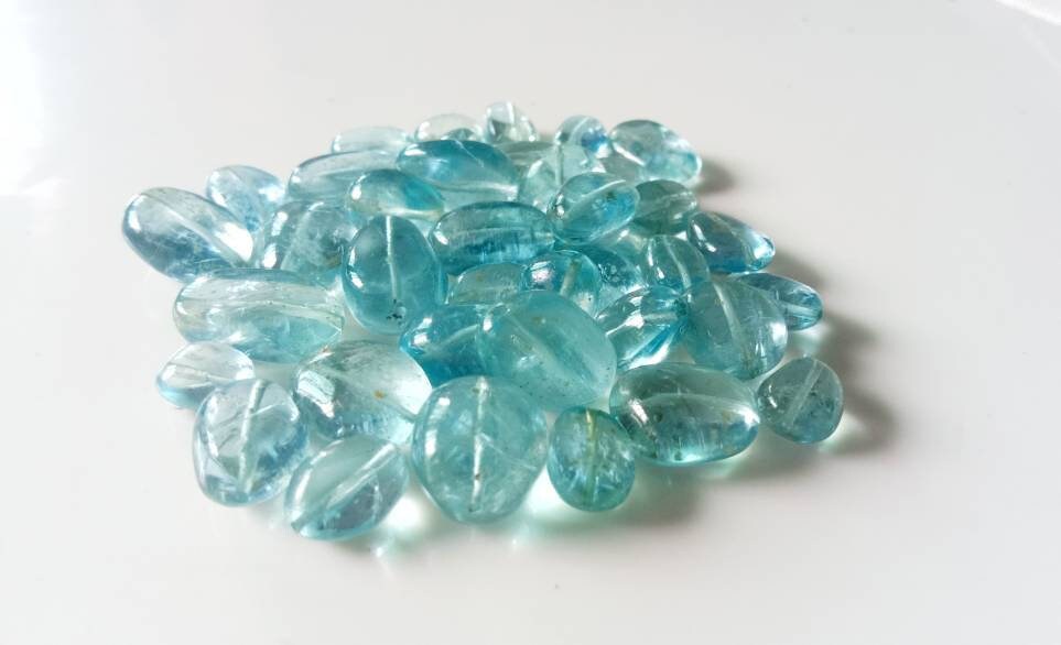 Top Quality Aquamarine Drilled Loose Cabochon, Aquamarine Cabochon, Use