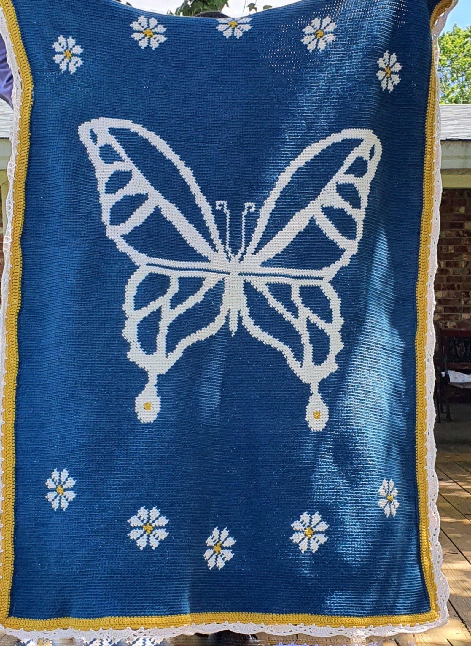 BUTTERFLY TAPESTRY Crochet Pattern Etsy