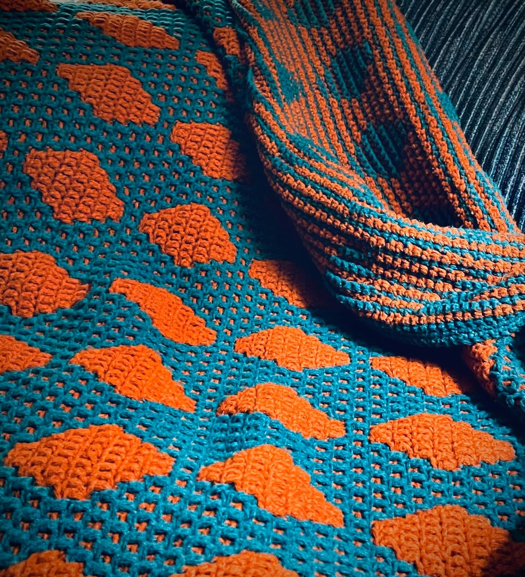 Mosaic Diamond & Lattice Throw Pattern - Etsy