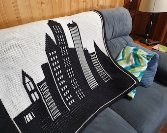 EASY MOSAIC SKYLINE Crochet Pattern