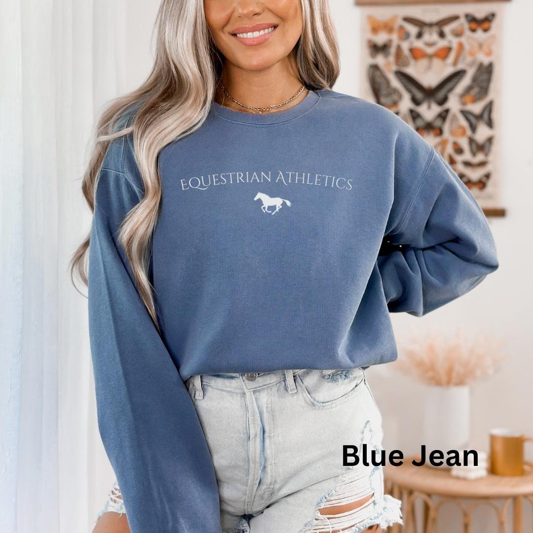Retro Horse Art Texture Casual Cotton Sweatshirt main image 0