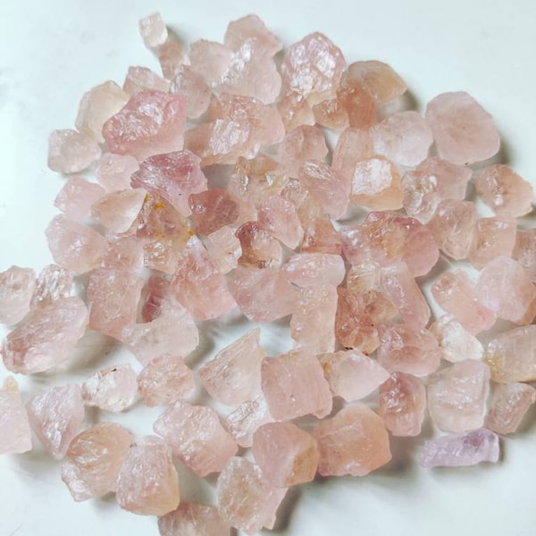 WILd SALE! AAA 12to16 mm Peach Morganite Raw Crystal | Peach Morganite Uncut Rough | Morganite Gemstone | Morganite Crystal| Loose Gemstones