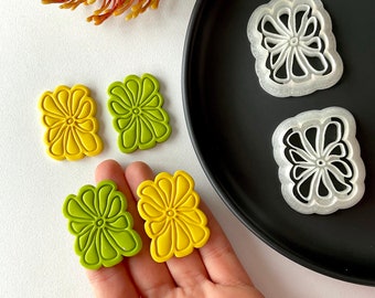 Retro flower cutters for clay, flower earring cutters, sharp cutters