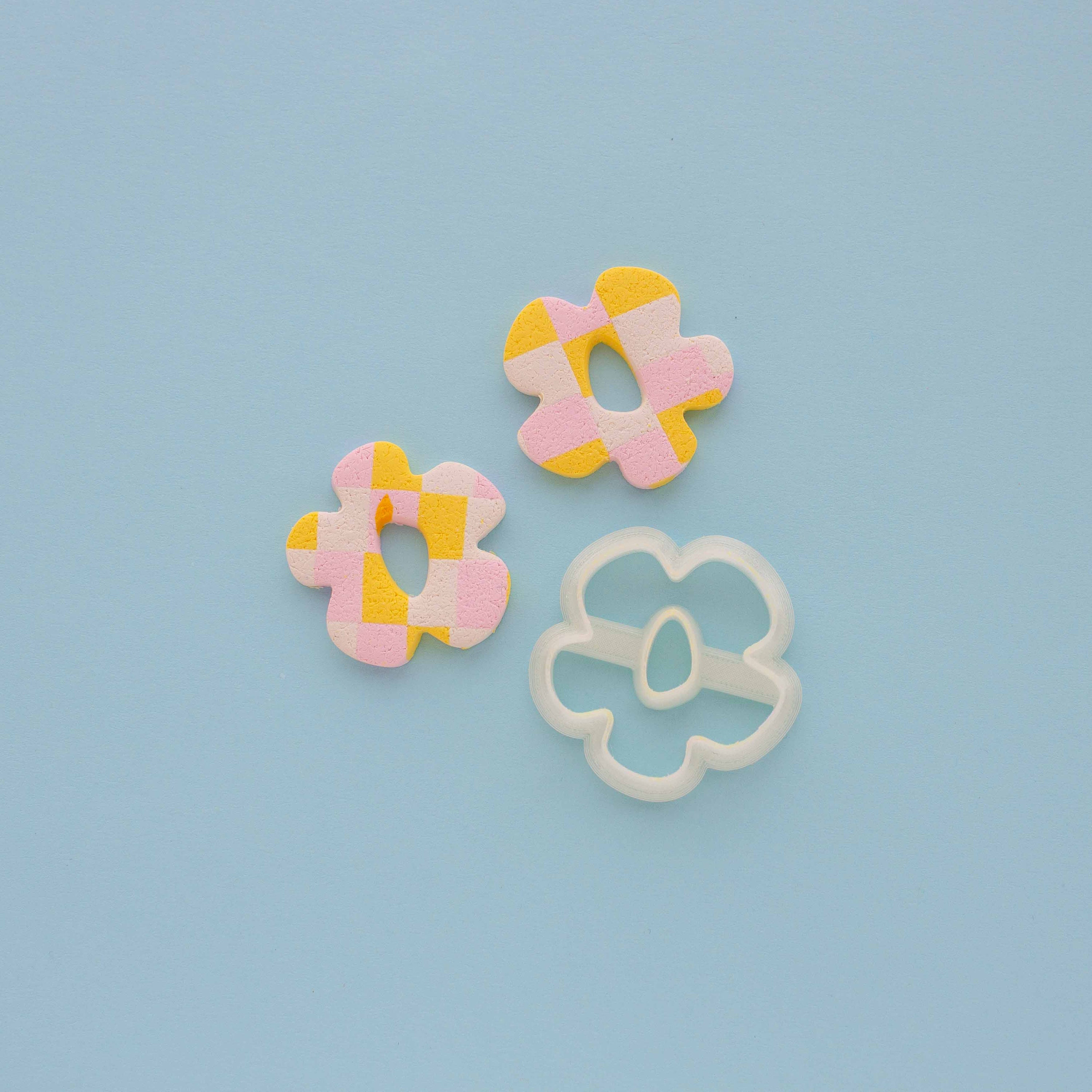 Small Flower Donut Cutter Polymer Clay Cutter Abstract Etsy