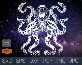Download Octopus Monogram Svg Etsy