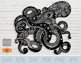 Download Mandala Octopus Svg Etsy