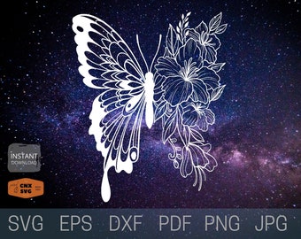 Download Butterfly Mandala Svg Etsy
