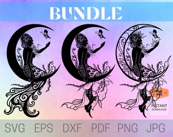 Download Mermaid Moon Svg Etsy