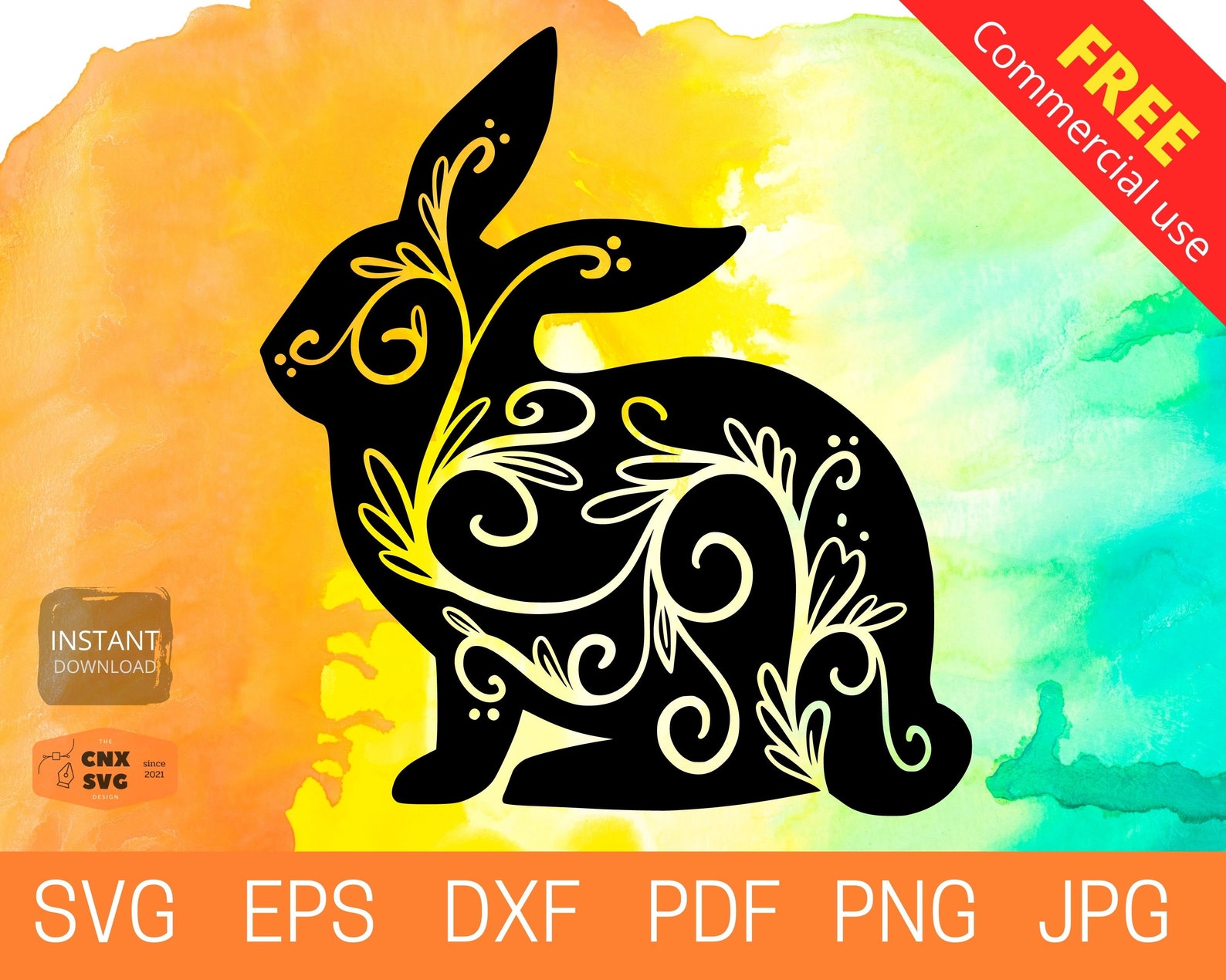 Free Free Rabbit Mandala Svg 232 SVG PNG EPS DXF File