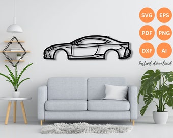 Alexus Svg Lexus Rc 300H 2019 Wall Art Svg | Dxf | EPS | AI | Plasma Cut File ...