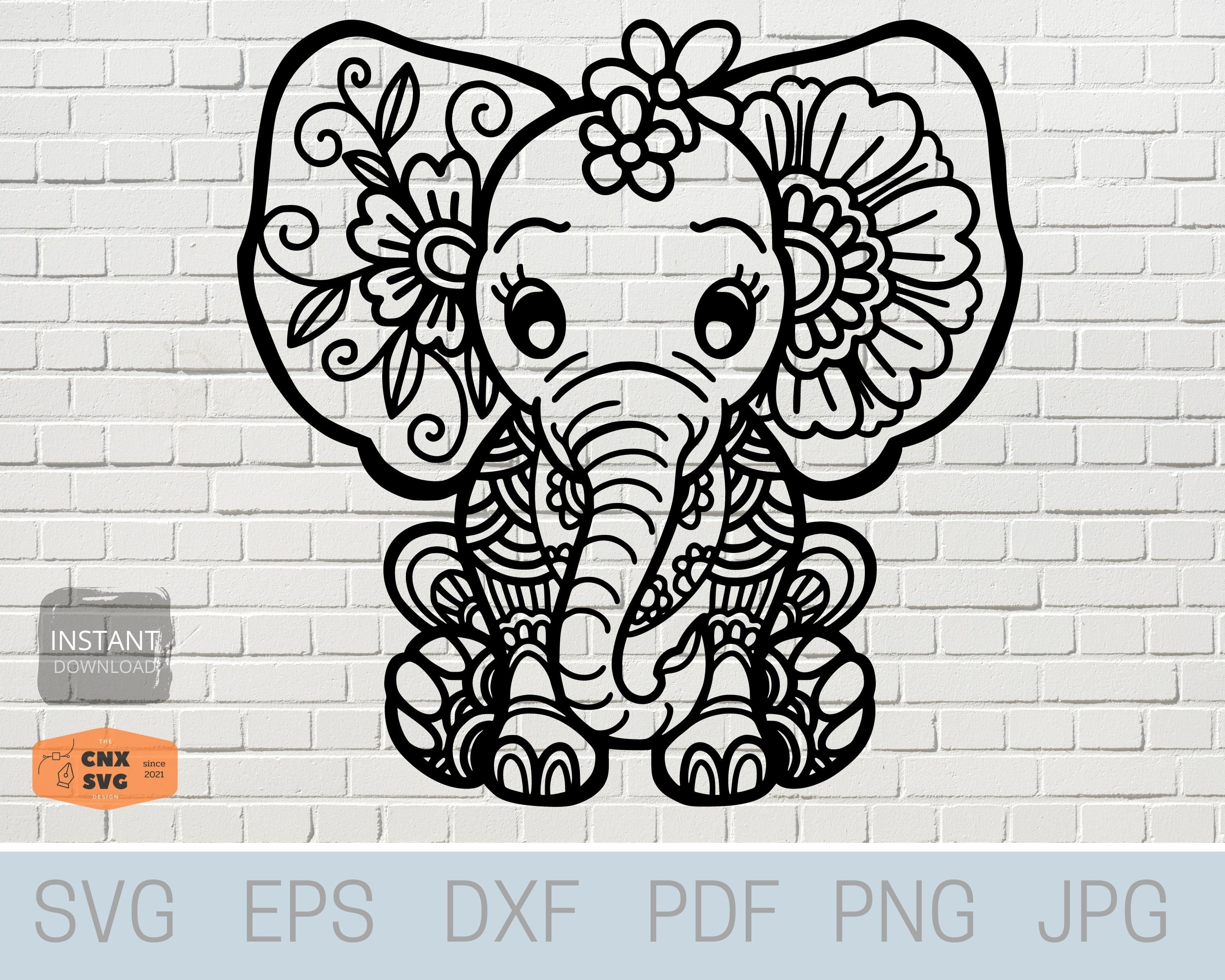 Download Elephant SVG Elephant svg for baby girl Elephant svg for ...