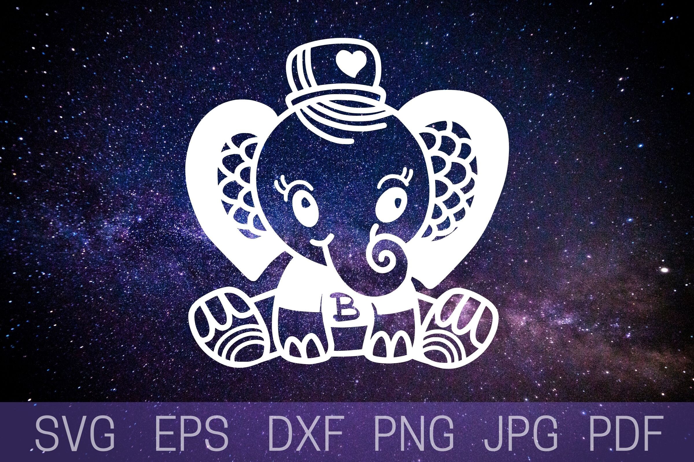 Elephant SVG Elephant Svg for Baby Girl Elephant Svg for Etsy