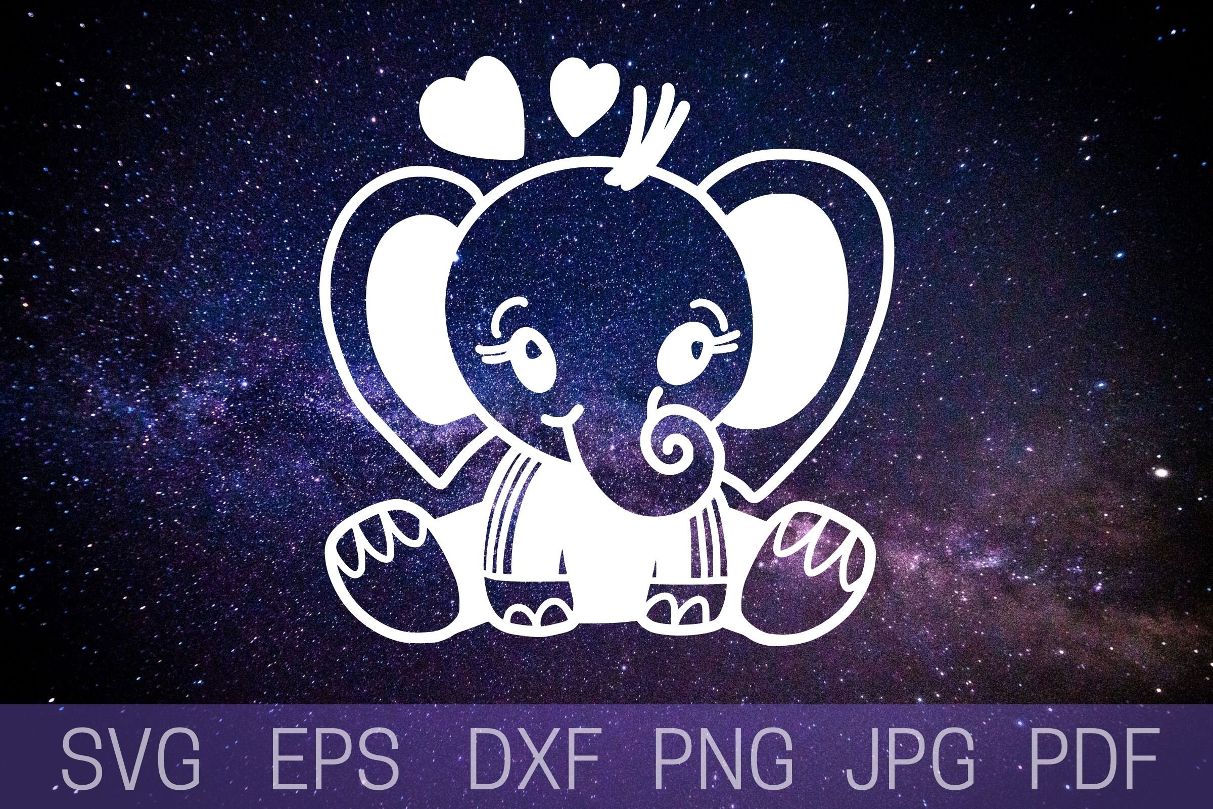 Elephant SVG Elephant Svg for Baby Girl Elephant Svg for Etsy