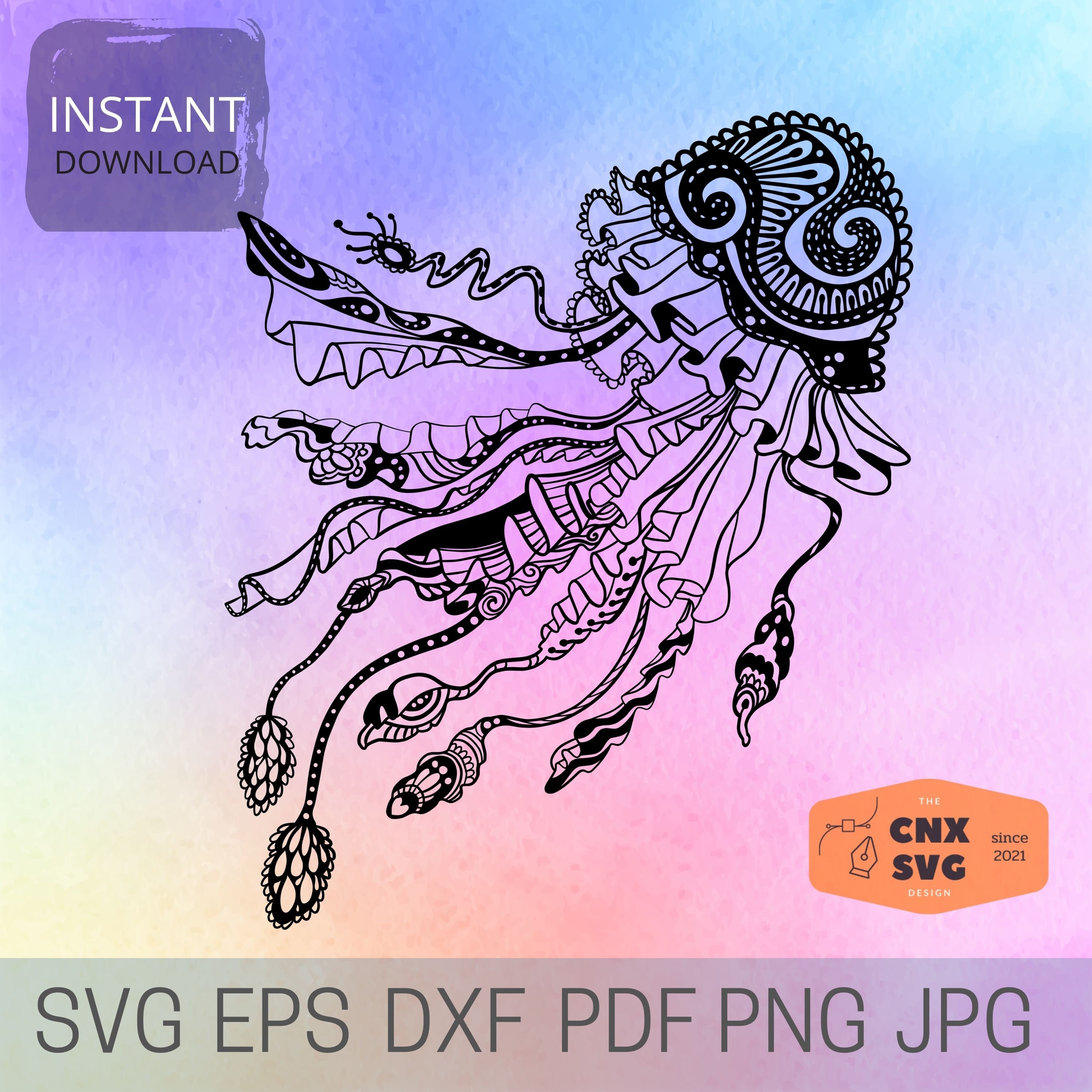 Free Free 107 Cute Jellyfish Svg SVG PNG EPS DXF File