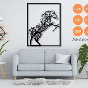 Horse wall art svg | dxf | EPS | AI | png and PDF files | plasma cut file| wall art dxf | laser cut files | Glowforge files | Horse svg