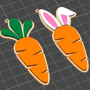 Easter Basket Carrot Tag *Digital STL 3D Print File*