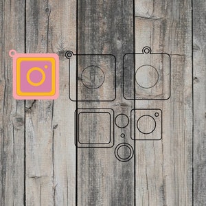 Instagram NFC Smart Tap Schlüsselanhänger *Digitale SVG/CUT Datei*