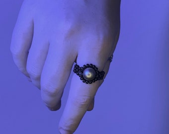 Black Cinderella Ring