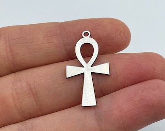 エジプト　アンクチャーム 6個 ステンレススチール アンクチャーム、アンクペンダント、エジプト