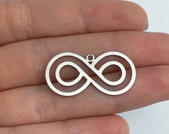 6pcs Stainless Steel Spiral Connector, Spiral Charm, Steel Connectors, Swirl Charm, Earring Charms, Laser Cut Jewelry Supplies STL-3586