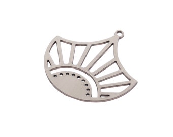 2pcs Stainless Steel Earring Charms, Steel Geometric Earring Charms for Jewelry Making, Steel Connectors, Jewelry Making Supplies STL-3924