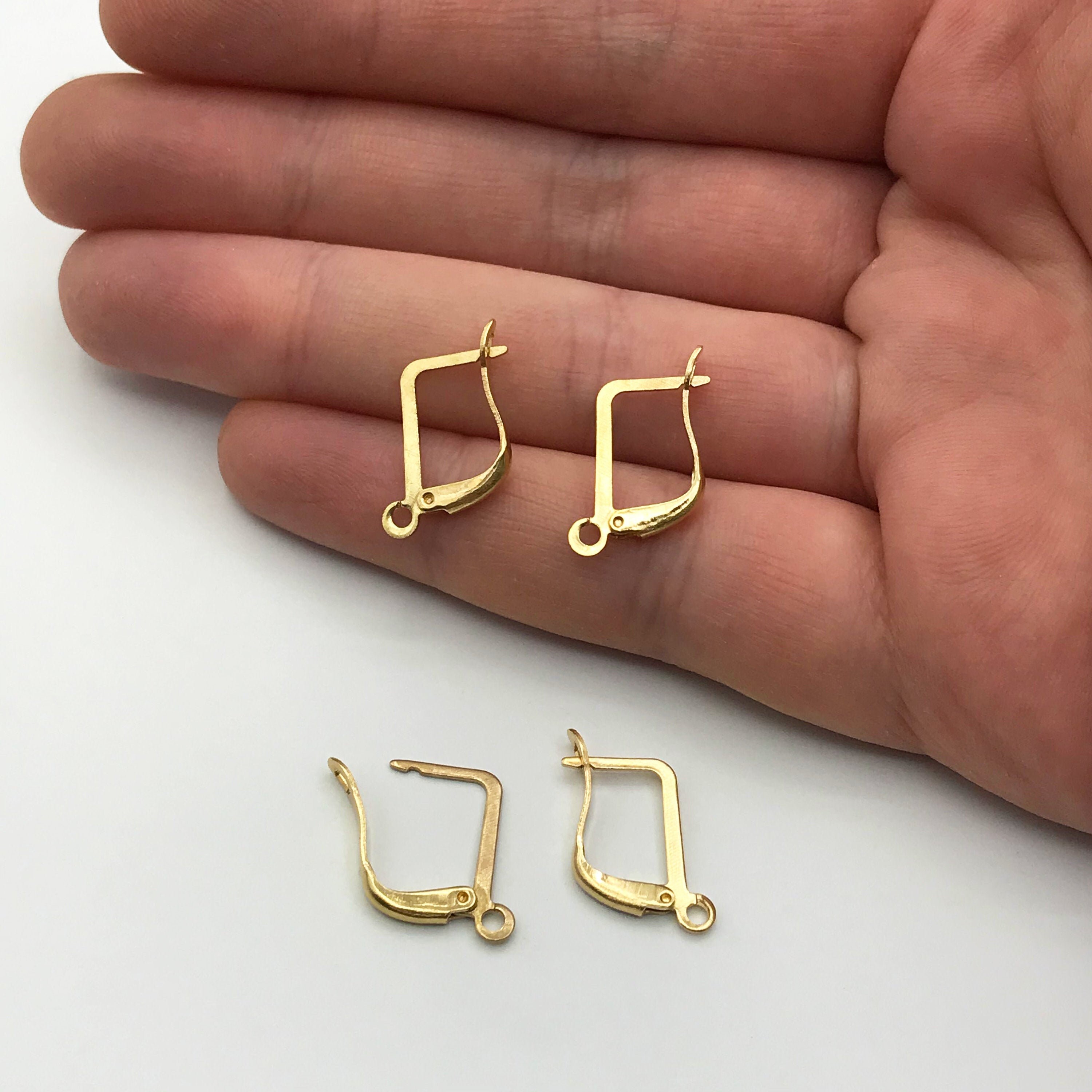6pcs Roh messing Leverback Ohrring Verschluss Leverback Ohr Etsy
