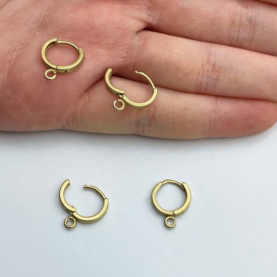 10pcs Raw Brass Leverback Earring Clasp, Leverback Ear Hoops, Huggie Hoops,  Leverback Ear Wire, Earring Tools Jewelry Supplies RW-1455 -  Norway