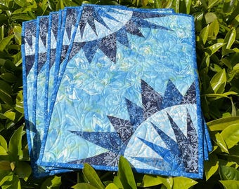 Placemats Blue Moon Quiltworx pattern set of 6