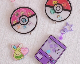 Pocket Monsters Fan Art Shaker Keychain