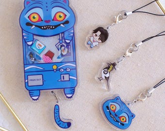 Kpop Anime Tiger Fan Art Keychain