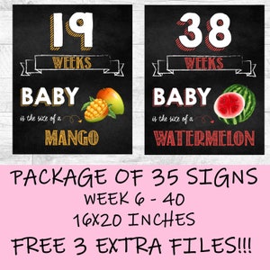 Weekly Pregnancy Chalkboard Sign, Pregnancy journal, Pregnancy announcement, Pregnancy gift, Week By Week Pregnancy Sign, pregnant gift