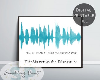 Custom Soundwave Art,Personalized galaxy wall Art, Custom Song Print, Valentine's Gift, Mother's day, 10 Year Anniversary Gift, Wedding Gift