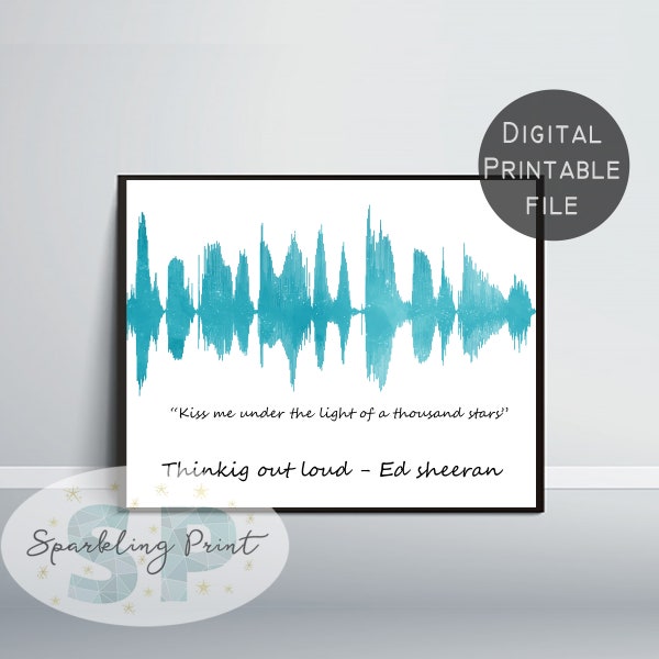 Custom Soundwave Art,Personalized galaxy wall Art, Custom Song Print, Valentine's Gift, Mother's day, 10 Year Anniversary Gift, Wedding Gift