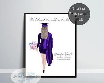 College Graduation Gift For Her, High School Graduation Gift For Her, Graduation Gift For Her, Graduation Card, Graduation Announcement