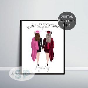 College afstudeercadeau voor beste vriend, middelbare school afstudeercadeau voor haar, afstudeercadeau voor haar, afstudeerkaart, afstudeeraankondiging