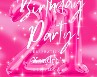Digitale Einladung zum 21. Geburtstag