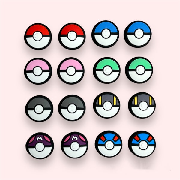 Handmade Pokemon Thumbsticks for Nintendo Switch/Switch Lite Thumb Caps - Better Control, Stylish, Rubber Silicone Joysticks Grip Boost