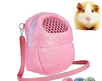 Hand-Free Sling for Small Animal Cage Outdoor Travel for Sugar Glider Ferret Squirrel MJEMS Small Pet Carrier and Grooming Weave Bag,Pet Sling Carrier