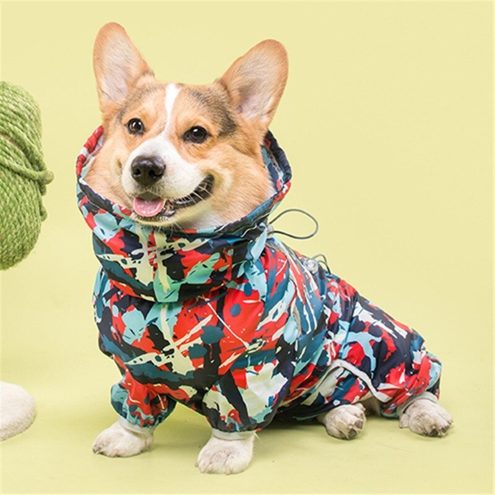 Welsh Dog Raincoat Jumpsuit Waterproof Rain Clothes Coat Etsy