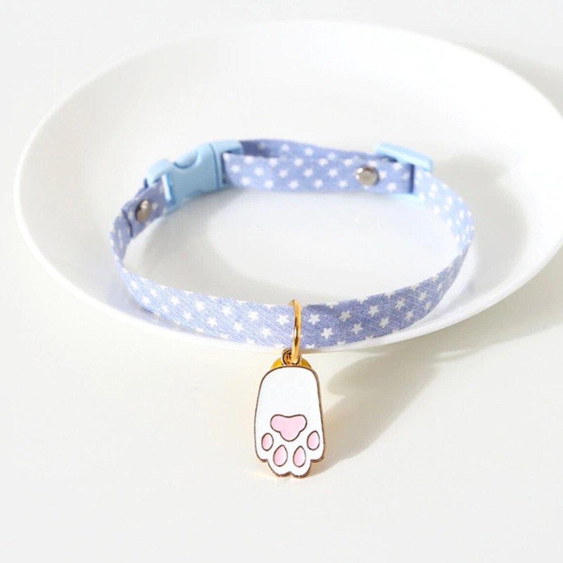 Cat Pet Cute Kawaii Anime Pastel Collar Small Cute Anime Cat Etsy