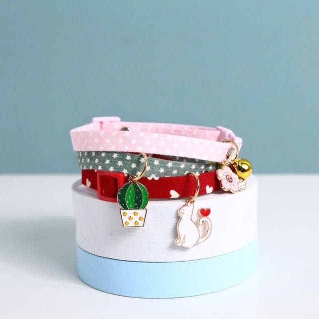 Cat Pet Cute Kawaii Anime Collar Necklace Small Cute Anime Etsy